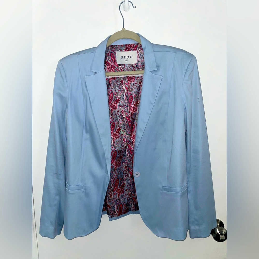 Baby Blue Short Blazer